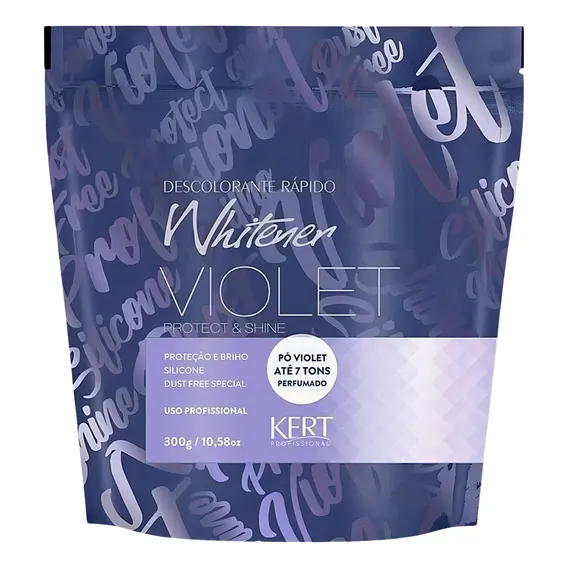 Kert Whitener P贸 Descolorante 300g Violet E Shine Foto 1