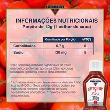 Ketchup Tradicional Zero Açúcar 310g Hemmer Foto mini 3