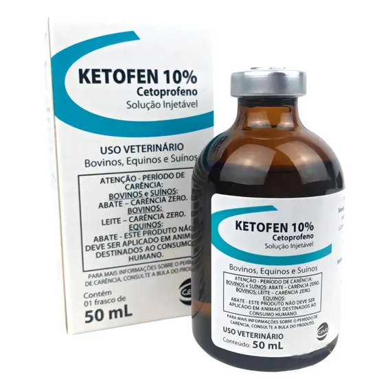 Ketofen 10% Anti-inflamat贸rio Equinos Inj 50ml - Ceva Foto 1