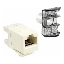 Keystone Rj45 Cat6 Sl110 Branco Netconnect Commscope Foto  mini 1
