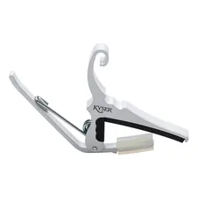 Kg6wa Kyser Pure White Capotraste Para Violão De Aço Branco Foto  mini 1