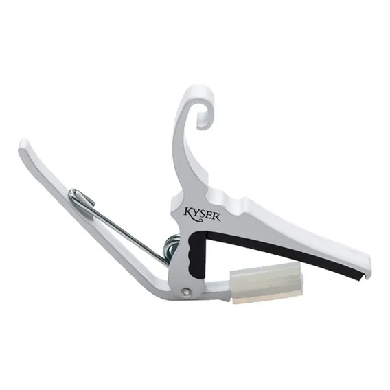 Kg6wa Kyser Pure White Capotraste Para Violão De Aço Branco Foto 1