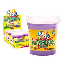 Kimeleca Slime Violeta Metálico Caixa Com 6 Acrilex Foto mini 1