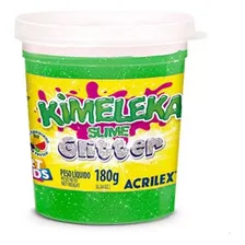 Kimeleka Slime Glitter 180g Verde - Acrilex Foto mini 1