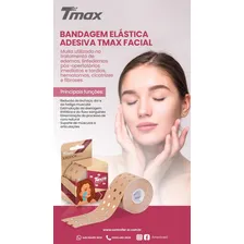 Kinesio Tmax Bandagem Elastica Terapeutica 5cm X 5m Face Cor Bege Foto mini 2