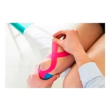 Kinesiology fita elástica adesiva sports kinesio tape bandagem funcional 5un Foto mini 4