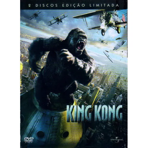 King Kong Dvd Duplo + Luva Novo Lacrado Dublado Original Dvd Filme Aventura Terror Foto 1