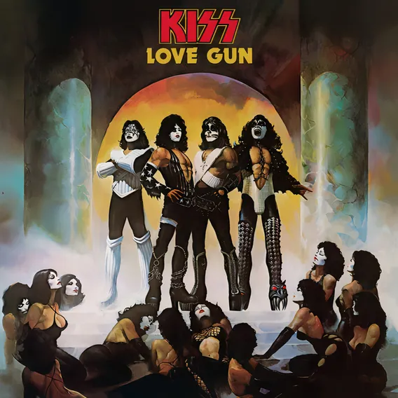 Kiss Lp Love Gun 1977 Vinil Black 2014 Foto 1