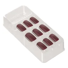 Kiss Ny Impress Unhas Autocolantes Matte Deep Kiss Médio Foto mini 2