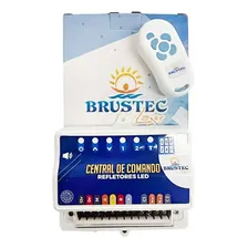 Kit 01 Refletor Hiper Led 15w Abs Rgb + Comando Smd Brustec Foto mini 2