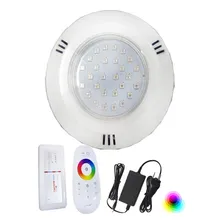 Kit 01 Refletor Led Piscina Hiper Led 15w Rgb Abs Rosca Foto mini 1
