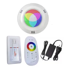 Kit 01 Refletor Led Piscina Hiper Led 15w Rgb Abs Rosca Foto mini 2