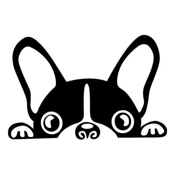 Kit 02 Adesivos Bulldog Cachorro Dog Pet Carro Moto Foto 1