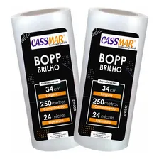 Kit 02 Bobinas De Bopp Brilho Para Laminação A3 34cmx250m Foto mini 1