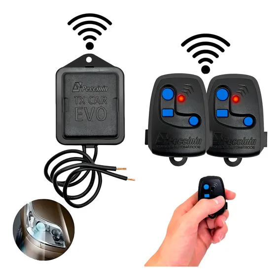 Kit 02 Controles Remoto Peccinin Carro E Moto 1 Tx 1 Tx Car Foto 1