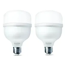 Kit 02 Lâmpadas Led Bulbo 65w Branco Frio 6500k Elgin Foto  mini 1