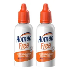 Kit 02 Loções Homeofree - Fortalecedor De Unha E Pele 30ml Foto mini 1