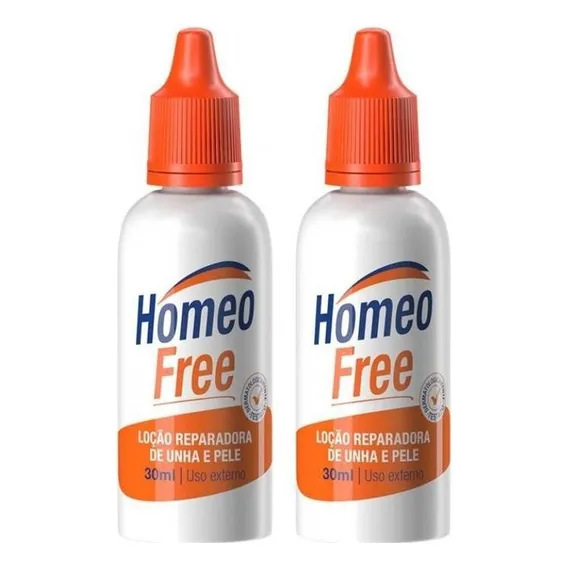 Kit 02 Loções Homeofree - Fortalecedor De Unha E Pele 30ml Foto 1