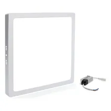 Kit 02 Painel Plafon Sobrepor 25w 24w Led Quadrado + Reator Cor Branco 110V 220V (Bivolt) Foto mini 2