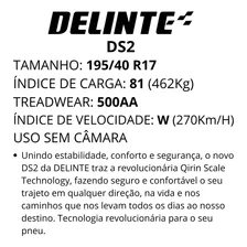 Kit 02 Pneu 195/40 R17 Ds2 Zr17 81w Delinte Foto mini  2