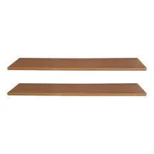 Kit 02 Prateleiras Em Mdf Madeirado 25x80cm Suporte Fixação Foto mini  2