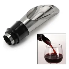 Kit 02 Tampa Rolha Bico Dosador Inox P/ Garrafa Vinho Padrão Foto  mini 1