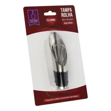 Kit 02 Tampa Rolha Bico Dosador Inox P/ Garrafa Vinho Padrão Foto mini  2
