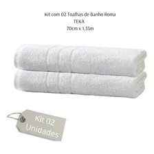 Kit 02 Toalhas De Banho Hotel Profissional Teka Roma 440g Foto mini 3