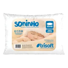 Kit 02 Travesseiro Baby Soninho 30x40cm Hipoalérgico Trisoft Foto mini 1