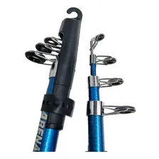 Kit 02 Vara Telescopica Pesca Ultra Light 1,80m P/ Molinete Cor Azul Foto mini 2