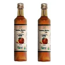 Kit 02 Vinagre De Maçã Orgânico Natural 500ml Senhor Viccino Foto mini 1