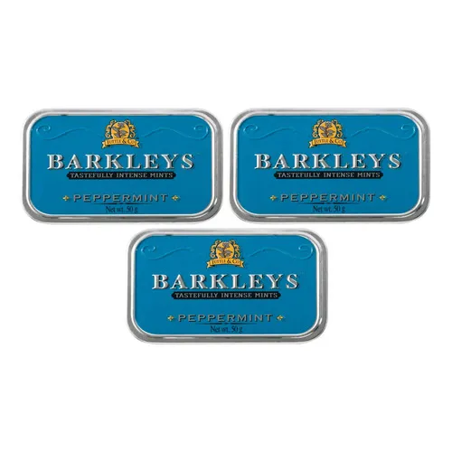 Kit 03 Barkleys Peppermint Pastilhas Sabor Menta 50g Holanda Foto 1