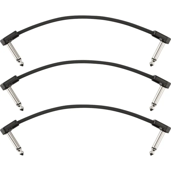 Kit 03 Cabos P/ Pedal Fender P10 15cm Blockchain Foto 1