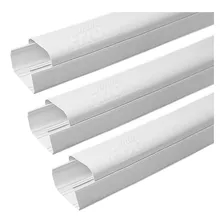 Kit 03 Canaletas Guarnição Split Pvc 60mm 2 Metros Foto  mini 1