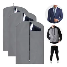 Kit 03 Capa Para Terno Organizador De Roupas Com Visor Foto mini  2