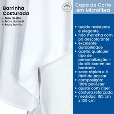 Kit 03 Capas De Corte Microfibra N茫o Mancha P贸 Descolorante Foto mini 4