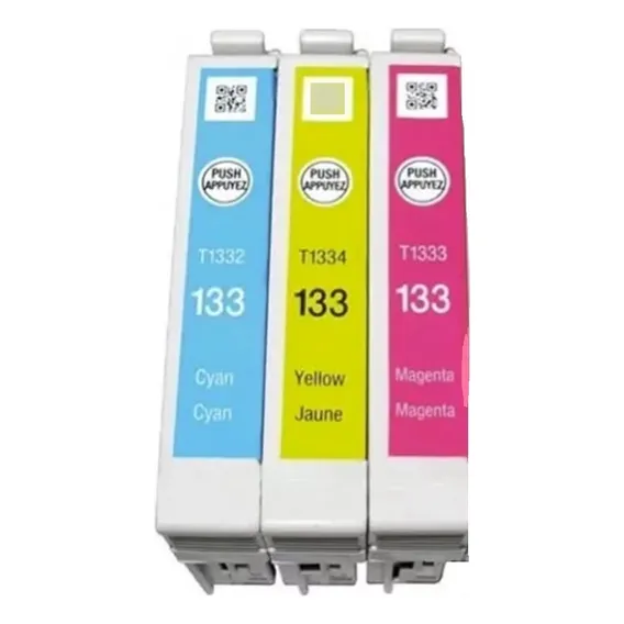 Kit 03 Cartucho Tinta Compativel Para Uso T133 133 Tx123 Foto 1