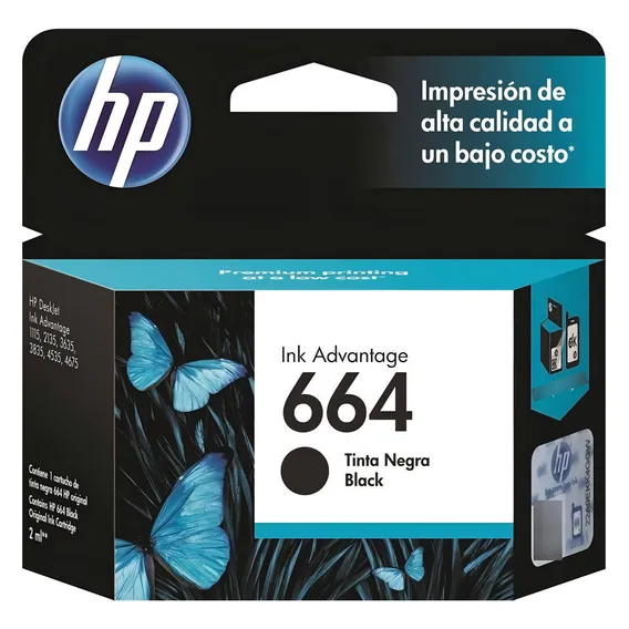 Kit 03 Cartuchos De Tinta Hp 664 F6v29ab Preto Foto 1