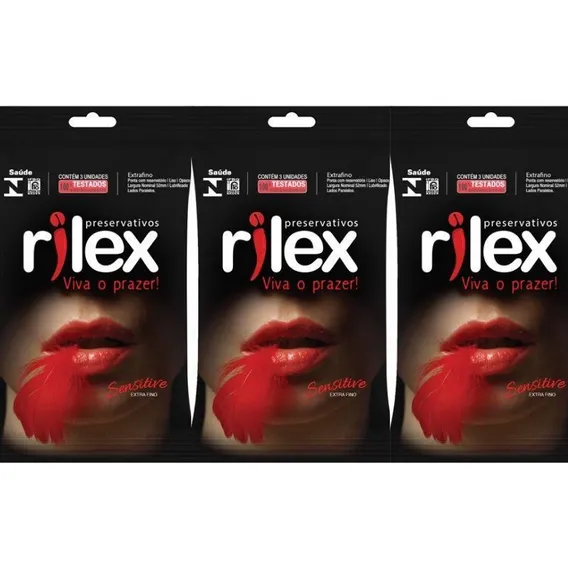 Kit 03 Pacotes Preservativo Sensitive - Extra Fino Foto 1