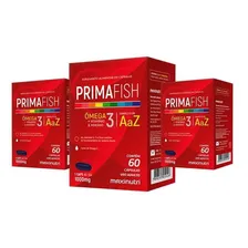 Kit 03 Primafish Ômega 3 Polivitaminas 60 Caps Maxinutri Foto mini 1