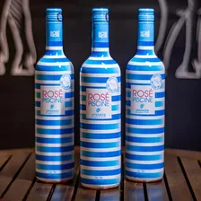 Kit 03 Unidades Vinho Rosé Piscine Stripes Suave 750ml Foto mini  3