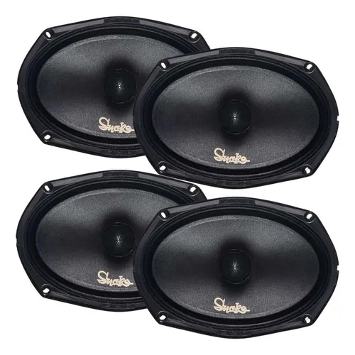 Kit 04 Alto Falante 6x9 Medio Grave Snake 260w Rms 4 Ohms Foto 1