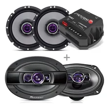 Kit 04 Auto Falante Pioneer 6 + 6x9 400w 69 + M贸dulo Stetsom Foto mini 1