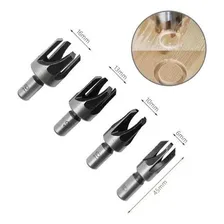 Kit 04 Brocas Para Cavilhas + 4 Cortadores Tapa Furos Foto mini 2