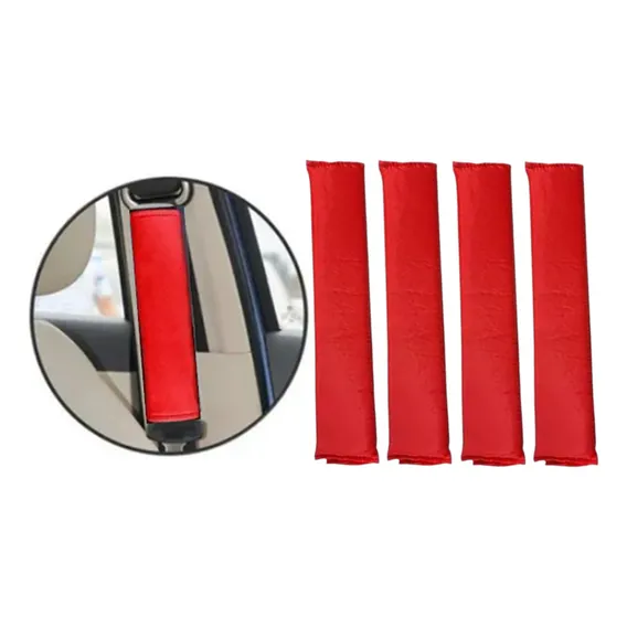 Kit 04 Capa Cinto Protetor Segurança Cor Vermelho Volkswagen Foto 1