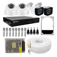 Kit 04 Câmeras Segurança Hd 720p Dvr 4ch Acesso Celular Foto mini 1