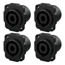 Kit 04 Conectores Speakon Femea De Painel Wc 1604 Wireconex Foto mini 1