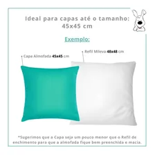 Kit 04 Enchimento Almofada Refil 48x48 Fibra 100% Siliconada Foto mini  2