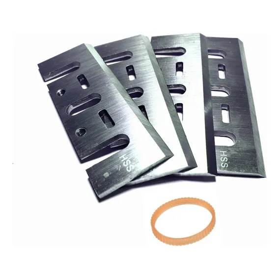 Kit 04 Facas E 01 Correia Para Plaina Eletrica Makita 1900b Foto 1