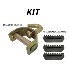Kit 04 Ganchos Girat贸rio Da Cinta Do Guincho + 12 Canoplas Foto mini 4